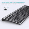 Wireless Keyboard Mouse Combo,Cordless Keyboard and Mouse, 2.4G Ergonomic Computer Keyboard Mouse for Pc,Windows, Computer, Laptop, Desktop, Chromebook,Mac-Grey