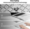 Easytyping KF10 Wireless Keyboard and Mouse Combo, [Silent Scissor Switch Keys][Labor-Saving Keys] Ultra Slim Wireless Computer Keyboard and Mouse, Easy Setup for Pc/Laptop/Windows - Silver