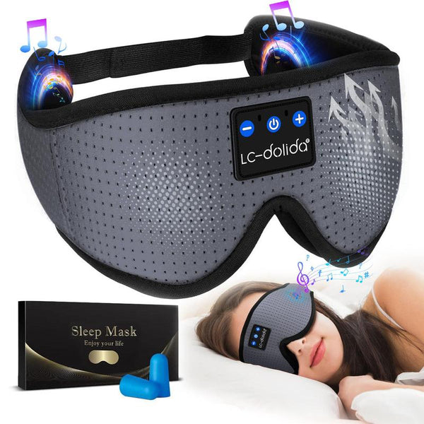 3D Eye Mask Bluetooth 5.4 Sleep Mask Breathable Headband Headphones，Gift