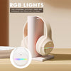 Bluetooth Headphones Colorful Lights Wireless Kids Headphones, 85H Playtime,Over Ear Headphones Built-In Mic for Ipad/Tablet/Airplane