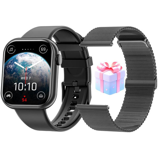 Fashionable Silicone Smart Watch 1.83''Touch Screen,Fitness Watch with Answer/Make Calls/100+ Sports , IP67 Waterproof for Android Ios Devices Multifunctional Watch