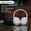 Yoozer Comfort by Wyze - Premium Lightweight Wireless Headphones with Active Noise Cancellation, Bluetooth 5.3, and Microphone for Calls