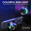 Magnetic Wireless Speaker, Cyber Mini Bluetooth Speaker, Portable Colorful Speaker with Color Light Phone Stand Speaker