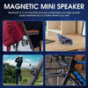 Magnetic Wireless Speaker, Cyber Mini Bluetooth Speaker, Portable Colorful Speaker with Color Light Phone Stand Speaker