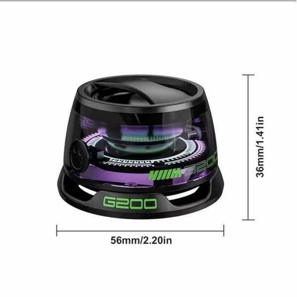 G200 Portable Wireless Speaker, Rechargeable Magnetic Mini Speaker with Atmosphere Light, Wireless Bluetooth-Compatible Speaker for Home & Outdoor