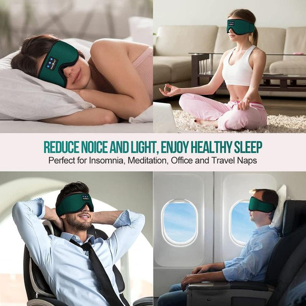 Sleep Headphones Bluetooth Sleep Mask 3D Sleeping Headphones for Side Sleepers Best Gift and Travel Essential Wireless Audio Earphones Electronic Headset