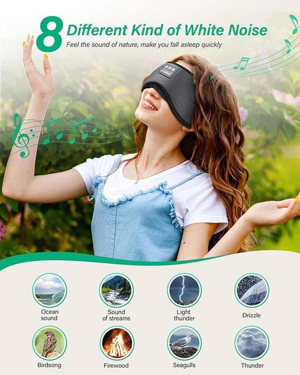 3D Eye Mask Bluetooth 5.4 Sleep Mask Breathable Headband Headphones，Gift