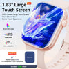 Fashionable Silicone Smart Watch 1.83''Touch Screen,Fitness Watch with Answer/Make Calls/100+ Sports , IP67 Waterproof for Android Ios Devices Multifunctional Watch